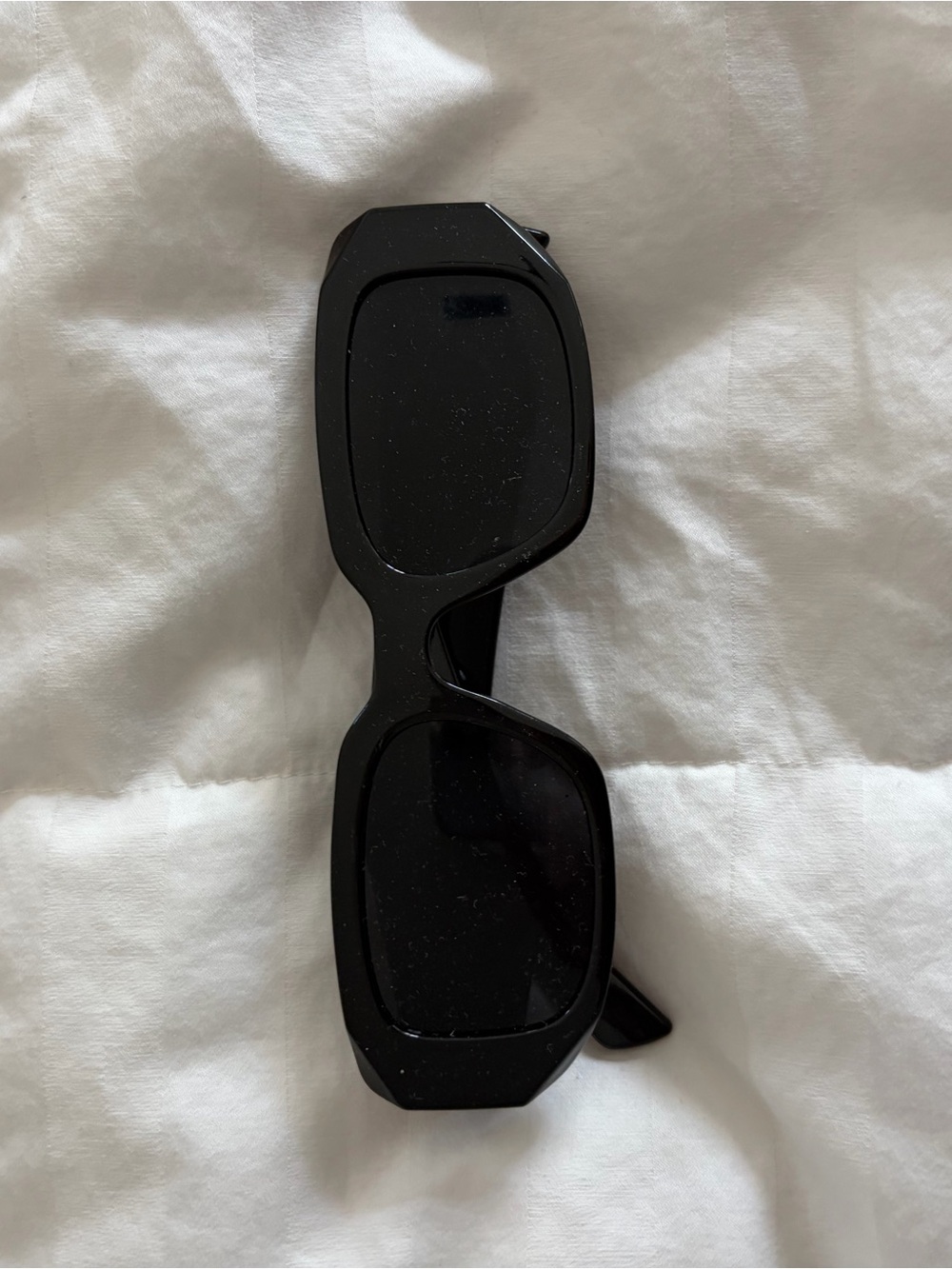 Chunky Black Rectangle Sunglasses